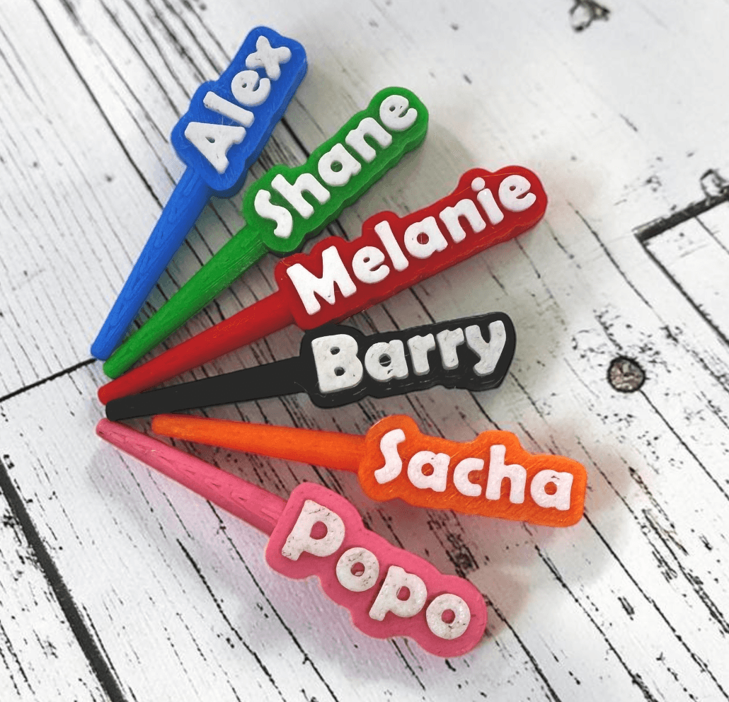 Custom personalized cribbage pegs included free with the first three boards purchased