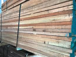Rough sawn Cherry lumber from Bass Lake Saw Mill, before it's cut and planed for a cribbage board